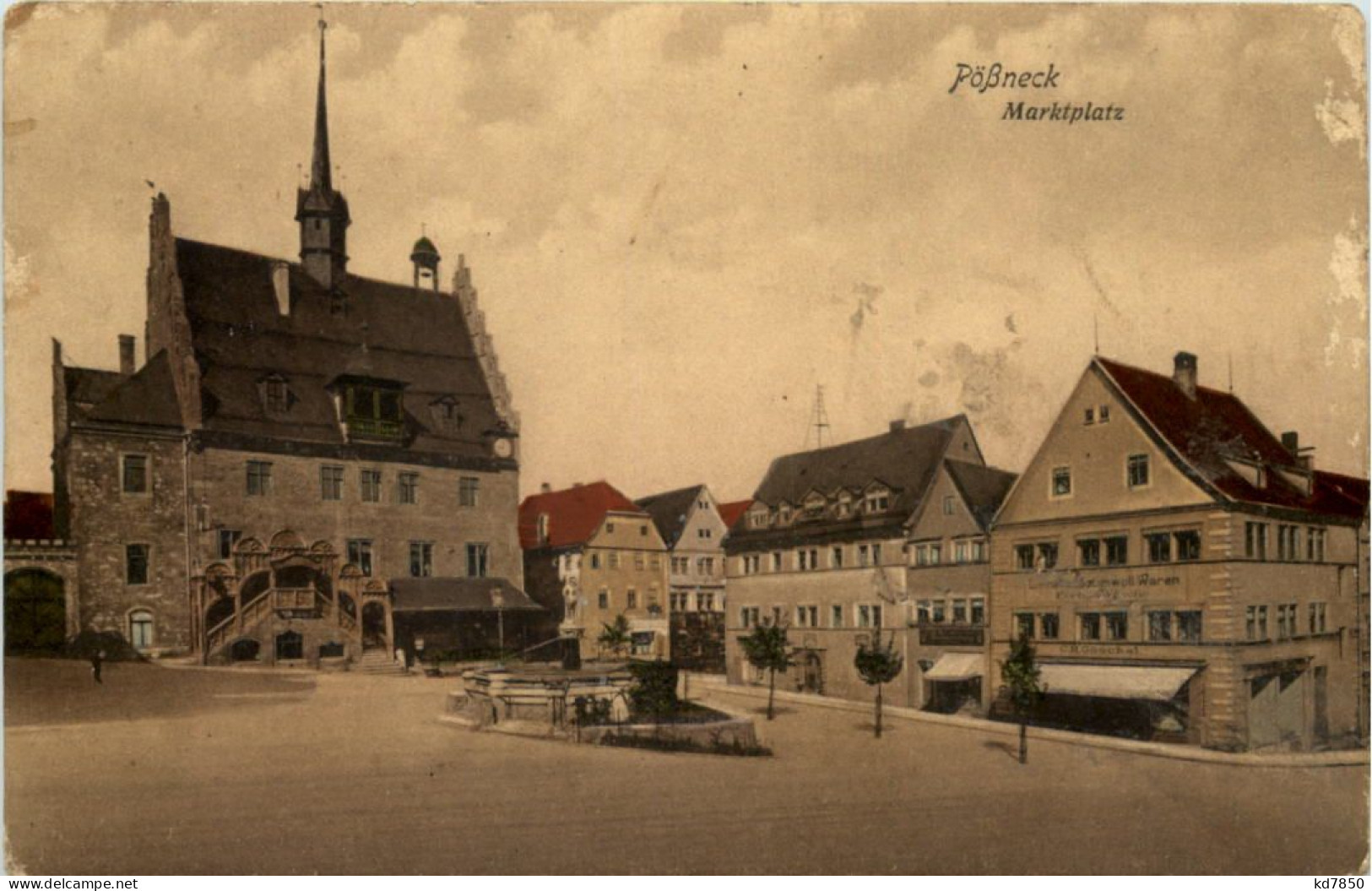 Pössneck, Marktplatz - Poessneck