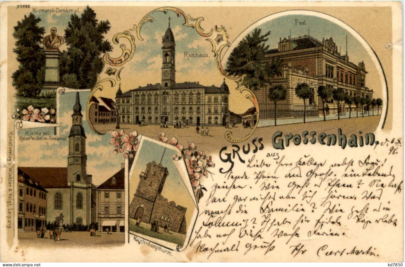 Gruss Aus Grossenhain - Litho - Grossenhain