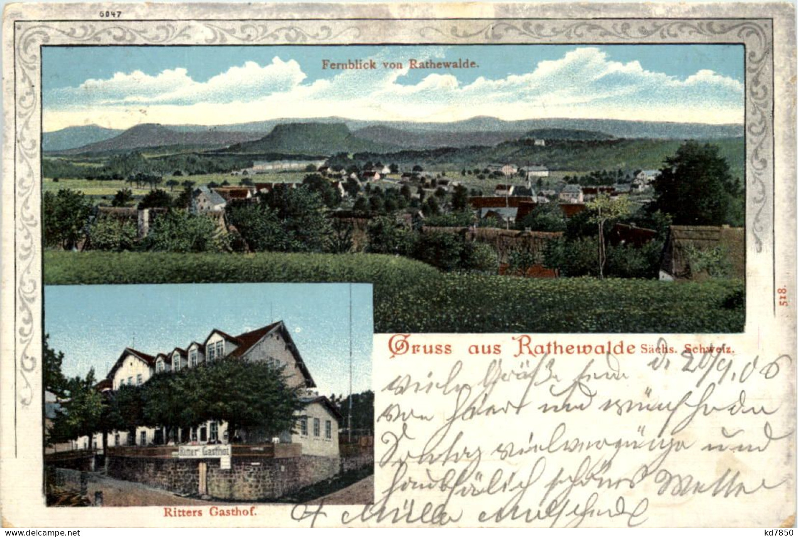Gruss Aus Rathewalde - Ritters Gasthof - Hohnstein (Sächs. Schweiz)