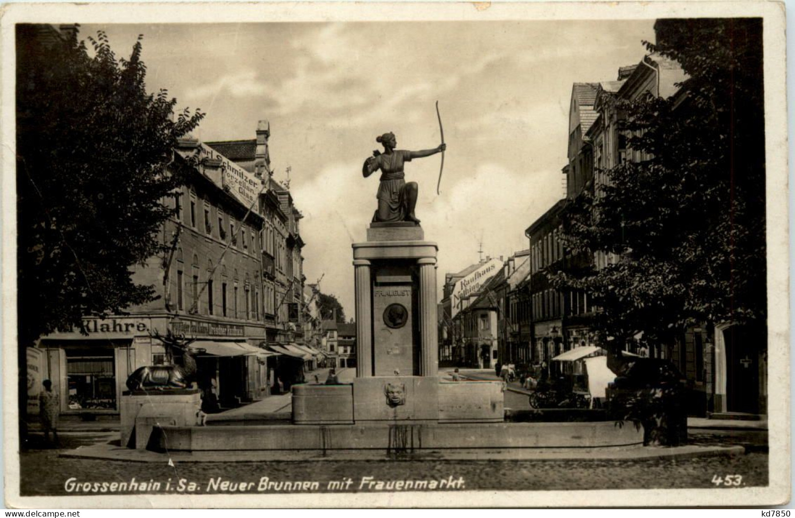 Grossenhain - Neuer Brunnen Mit Frauenmarkt - Grossenhain