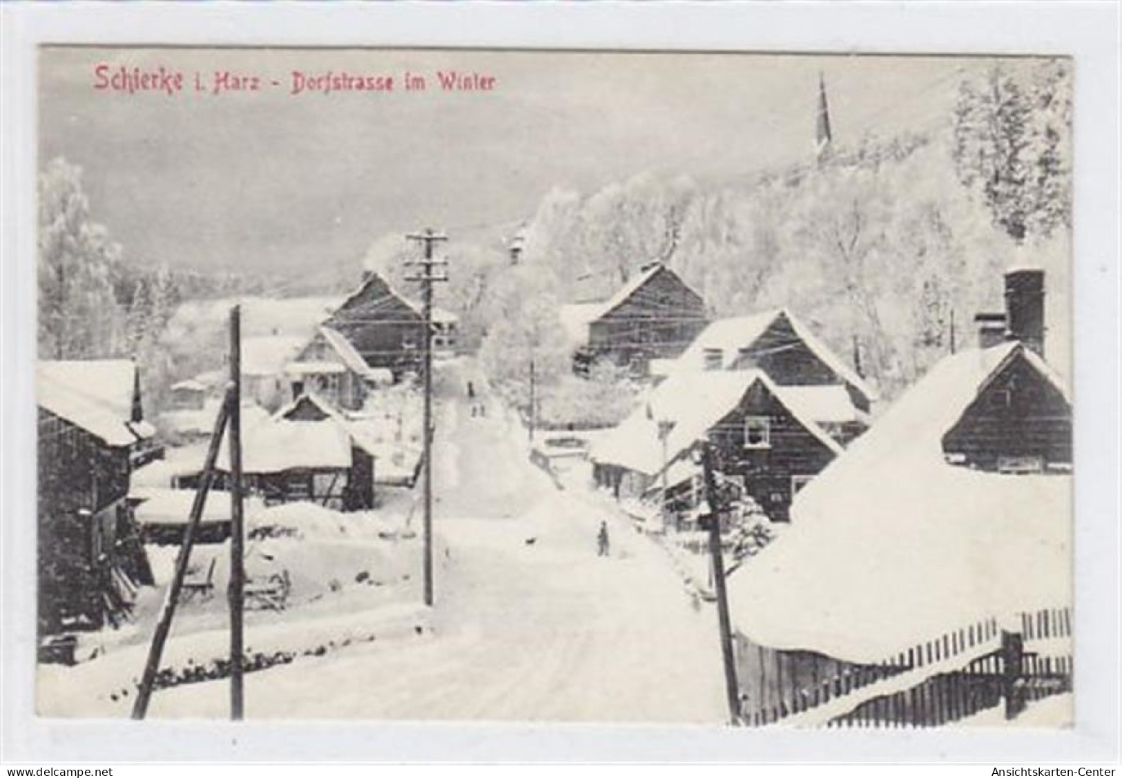 39008702 - Schierke Dorfstrasse Im Winter Ungelaufen  Gut Erhalten. - Schierke