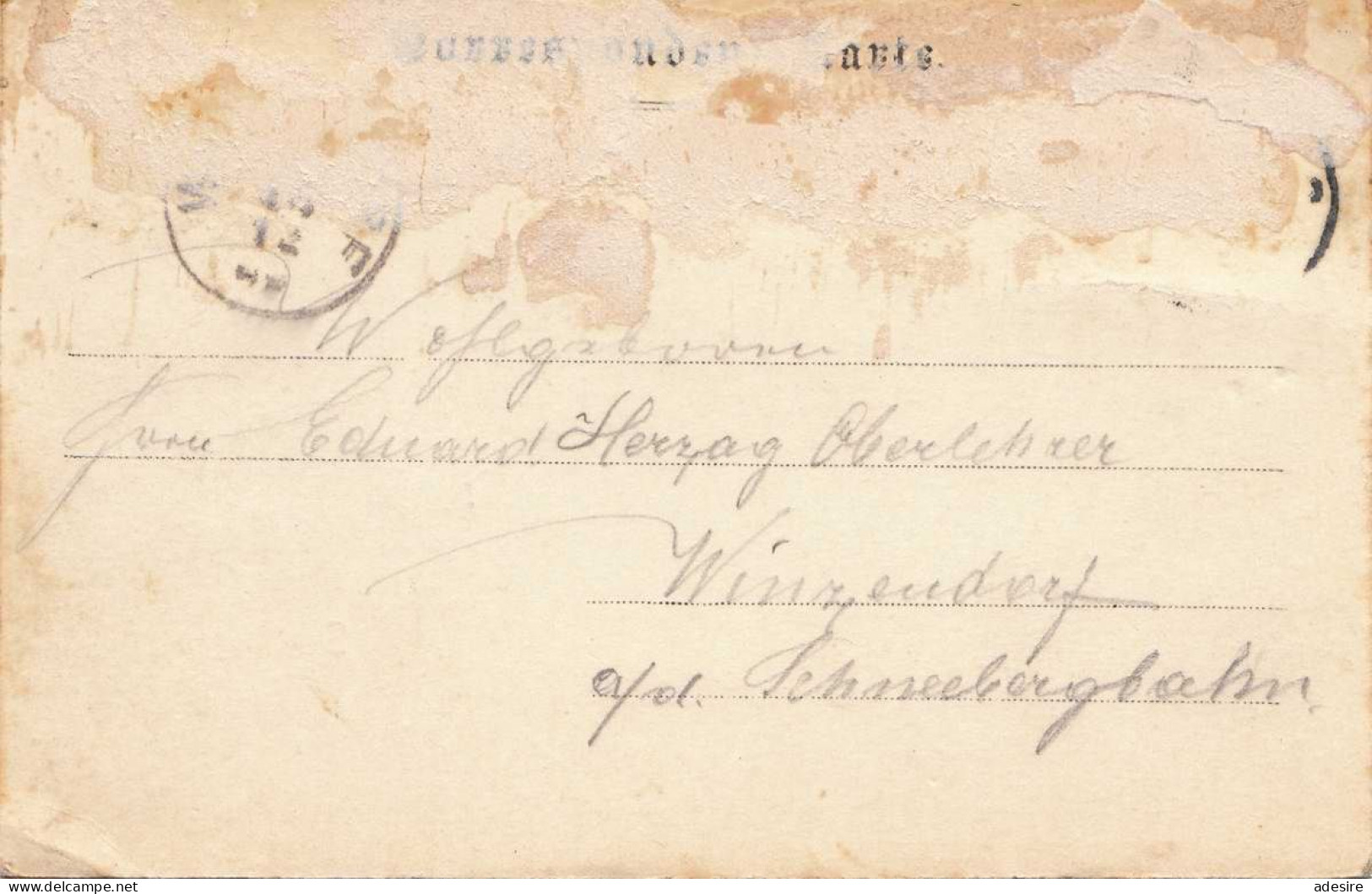 SCHEIBBS (NÖ) - Karte Gel.1899, Seltene Karte ... - Scheibbs