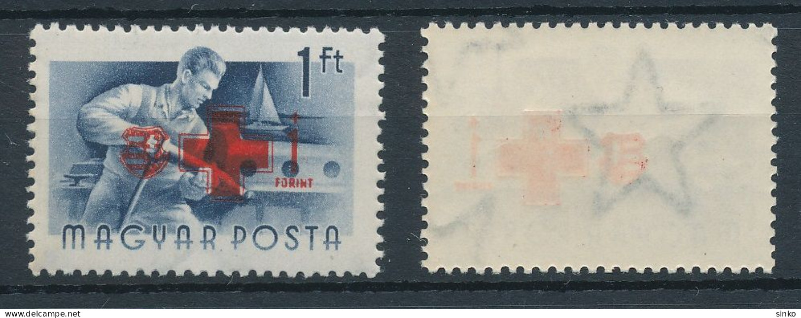 1957. Red Cross (IV.) - Misprint - Variedades Y Curiosidades