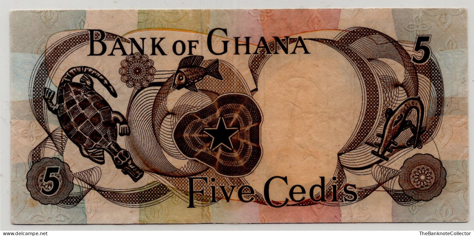 Ghana 5 Cedis 1967 P-11 VF - Ghana