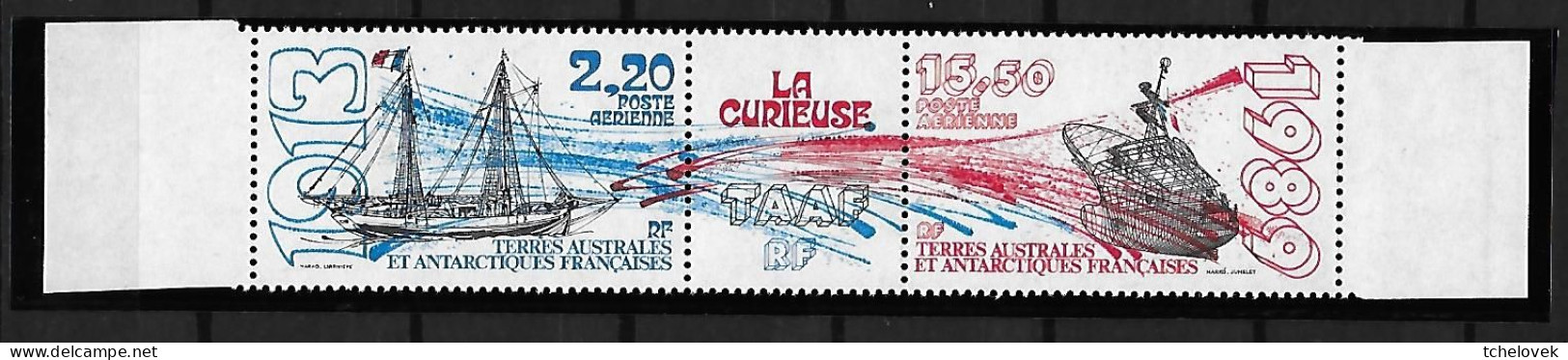 TAAF FSAT. Yt N° PA 106 A La Curieuse & PA 107A Philexfrance 89 Bicentenaire De La Revolution - Airmail