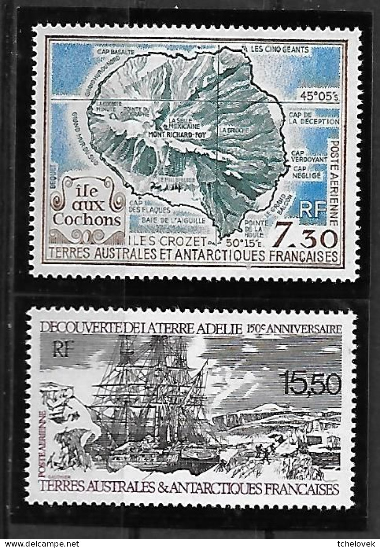 TAAF FSAT. Yv PA 110-111 & Yt N° PA 113A L'Astrolabe - Airmail