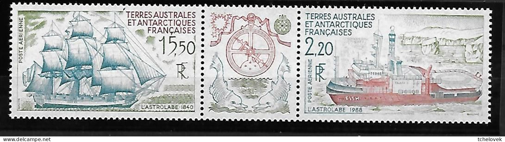 TAAF FSAT. Yv PA 110-111 & Yt N° PA 113A L'Astrolabe - Airmail