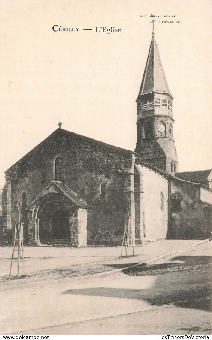 FRANCE - Cérilly - Vue Générale De L'église - Carte Postale Ancienne - Sonstige & Ohne Zuordnung