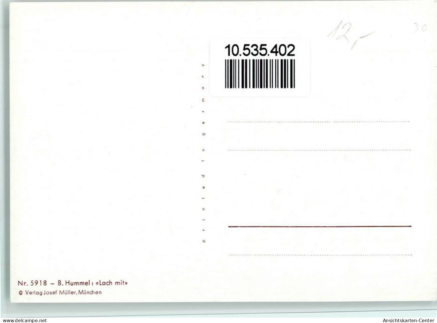 10535402 - Hummel Nr. 5918  B. Hummel - Verlag Josef - Hummel