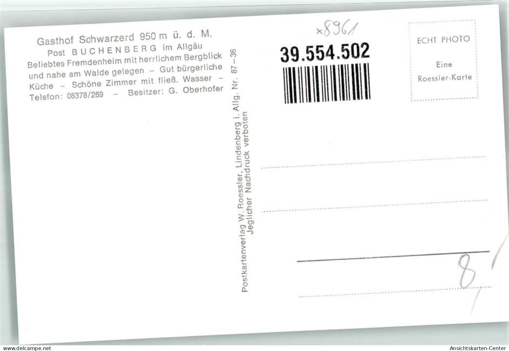 39554502 - Schwarzerd , Kr Kempten, Allgaeu - Immenstadt