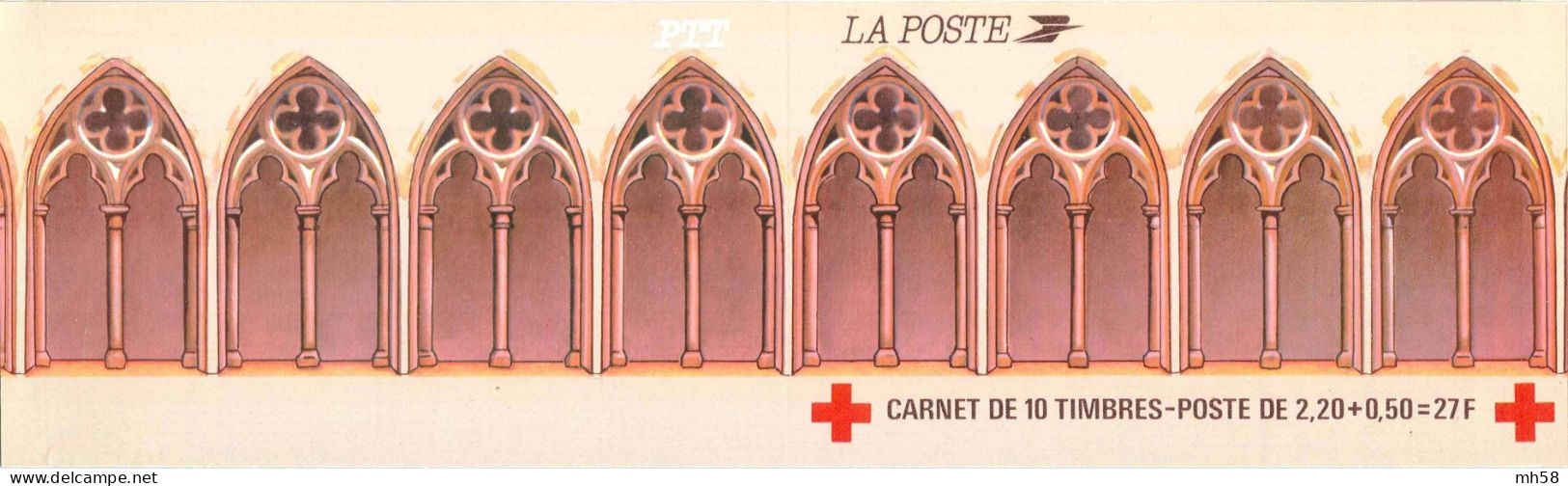 FRANCE 1985 - Croix-Rouge Retable D'Issenheim - Bande Carnet N° BC 2034 Non Pliée Neuf ** - Croix Rouge