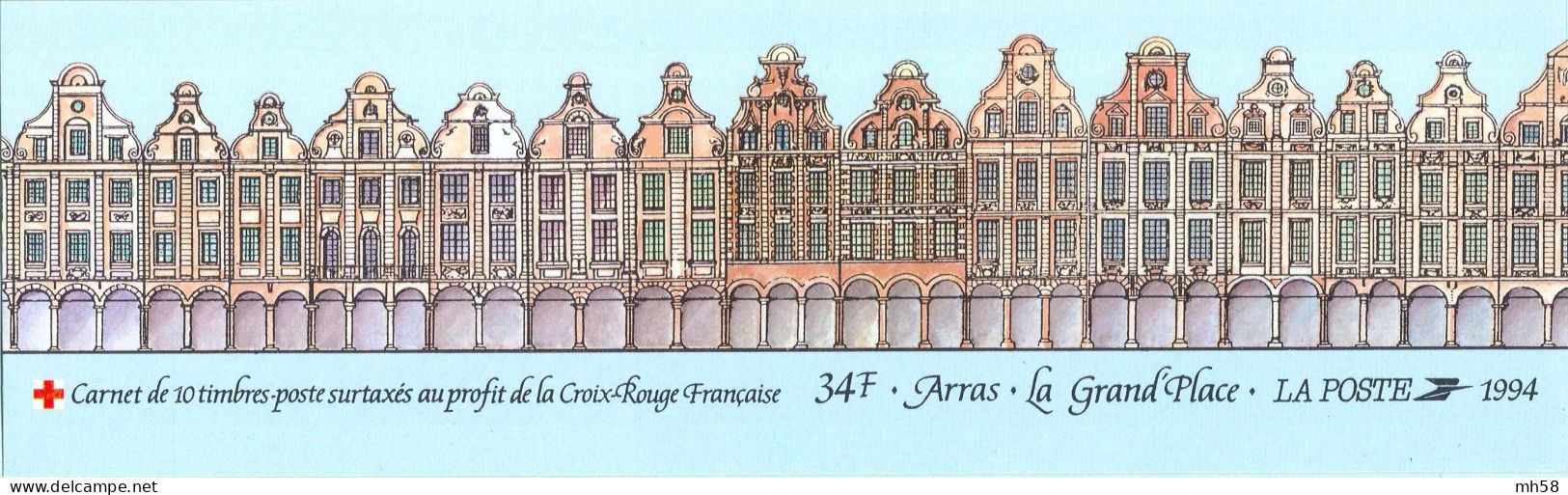 FRANCE 1994 - Croix-Rouge Tapisserie D'Arras Saint Vaast - Bande Carnet N° BC 2043 Non Pliée Neuf ** - Croix Rouge