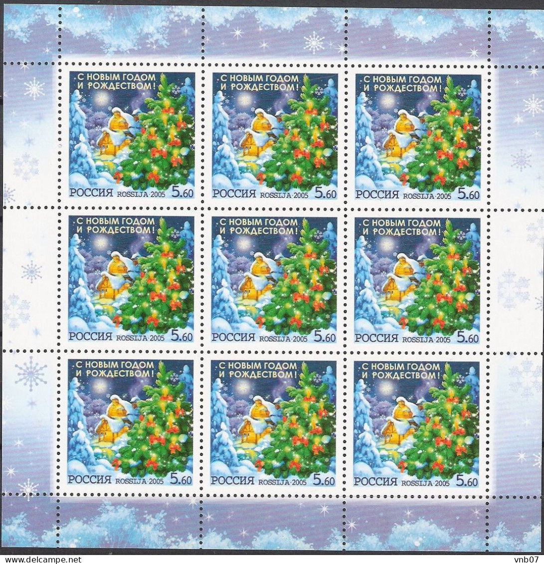 Russia 2005 Sc#6929a, Mi#1294. M/S. New Year And Christmas, MNH. - Neufs