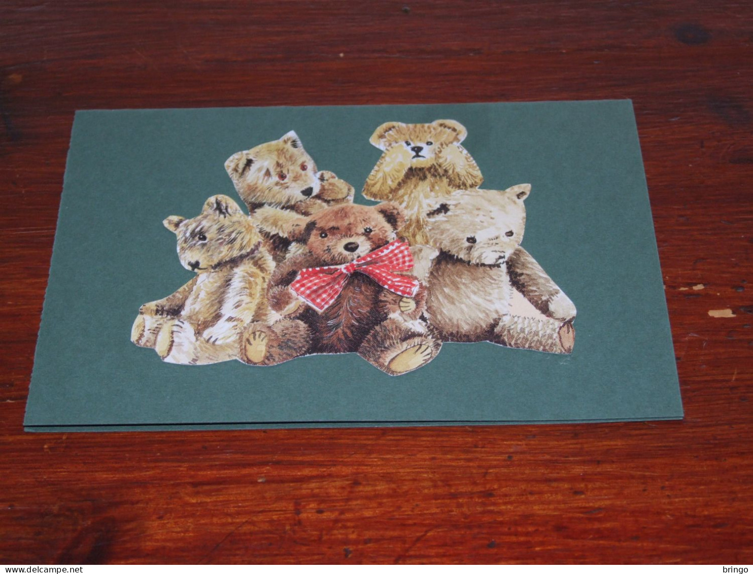 74296-               UNUSED SELF-MADE DOUBLE CARD  - BEREN / BEARS / BÄREN / OURS / ORSI / TEDDYBEARS - Spielzeug & Spiele