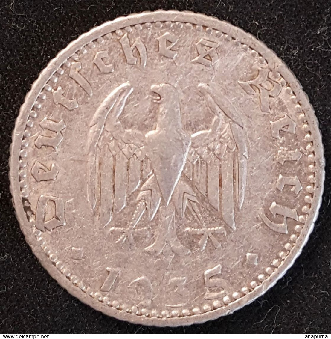 Pièce De Monnaie 50 Reichspfennig, 1935, Deutsches Reich - 50 Reichspfennig