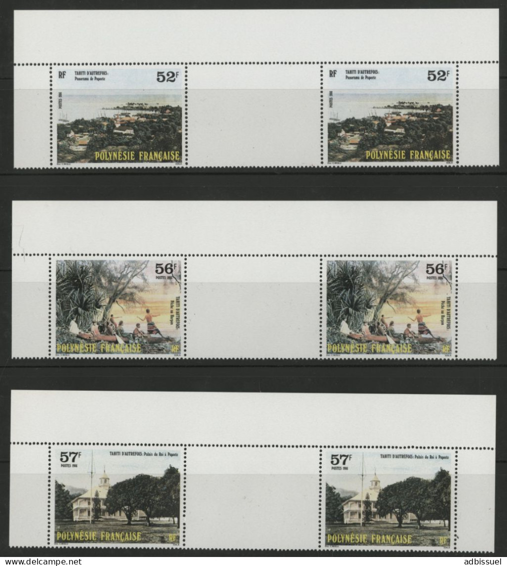 POLYNESIE N° 256A à 258A Neufs ** (MNH) TB - Unused Stamps