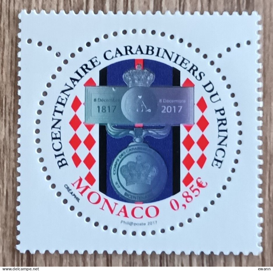 Monaco - YT N°3075 - Corps Des Carabiniers Du Prince De Monaco - 2017 - Neuf - Unused Stamps
