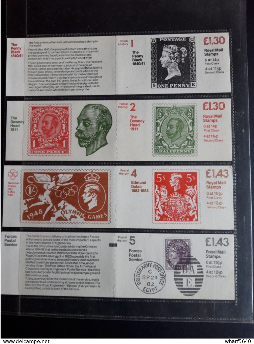 Great Britain Nice Set Of 43 Booklets Complete (unexploded) MNH** - Carnets