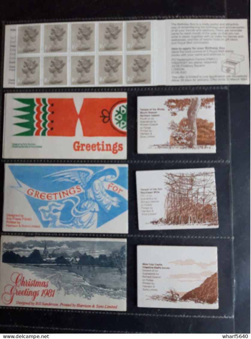 Great Britain Nice set of 43 booklets complete (unexploded) MNH**