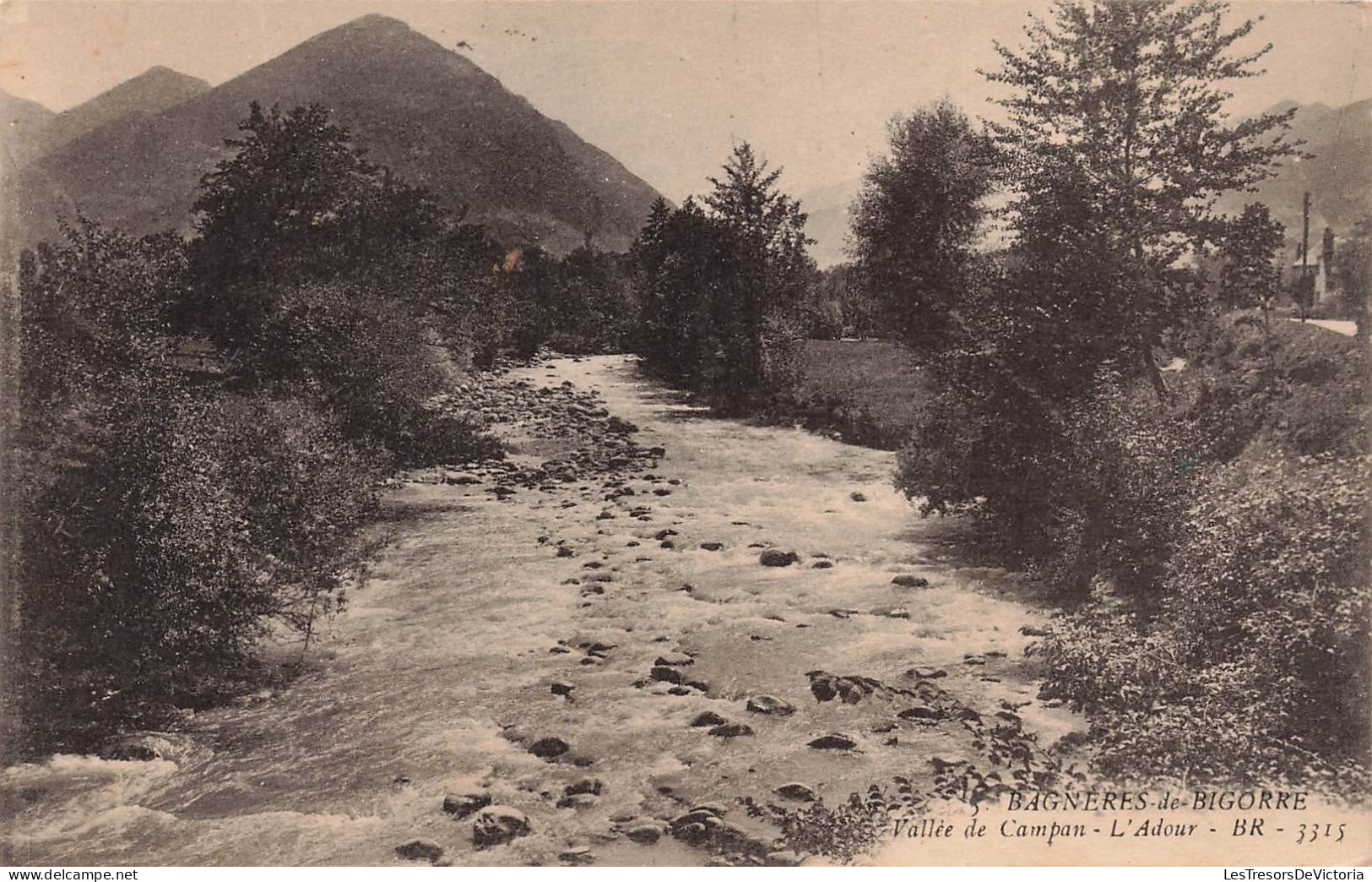 FRANCE - Bagneres De Bigorre - Vue Sur La Vallée De Campan - L'Adour - Vue Générale - Carte Postale Ancienne - Bagneres De Bigorre