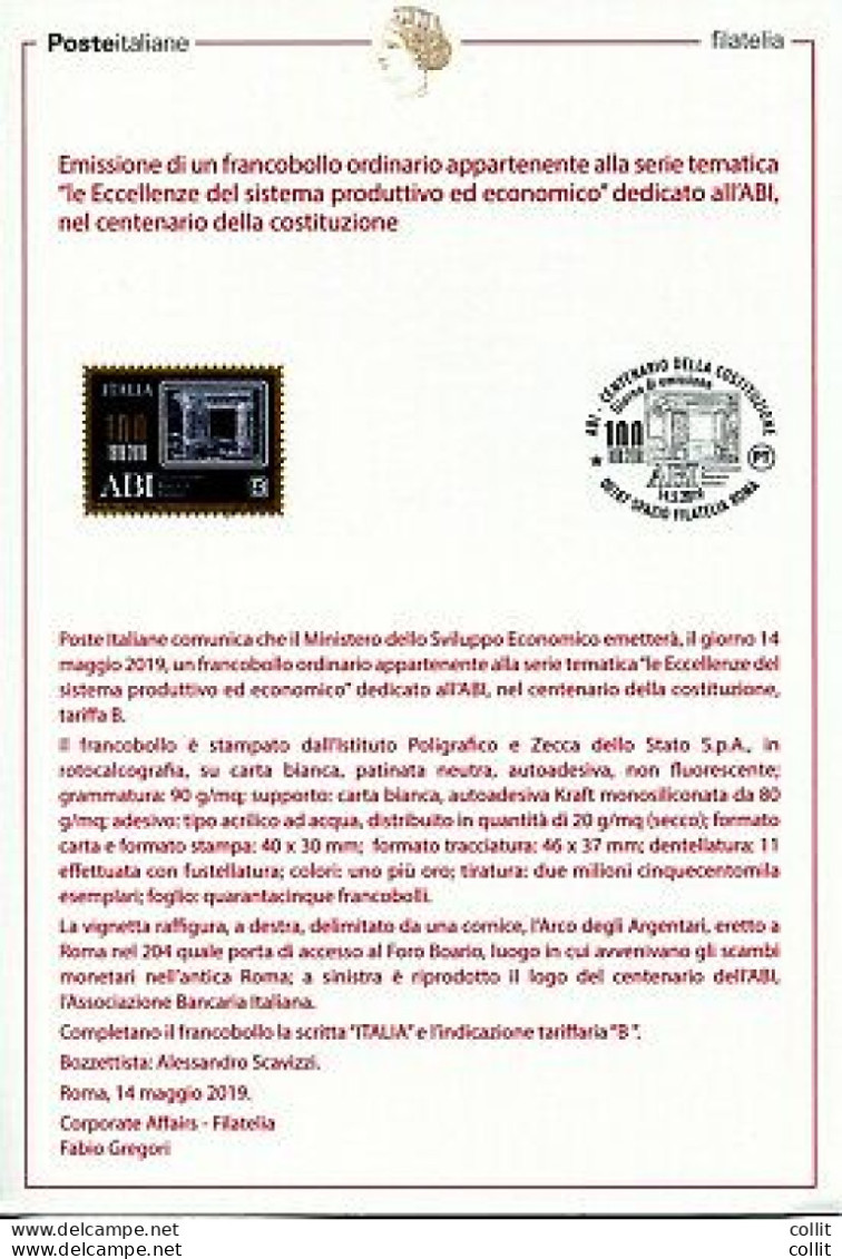 Bollettino Illustrativo Edizione Omaggio - ABI - Folder