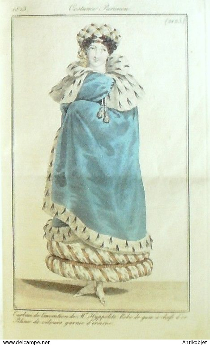 Journal Des Dames & Des Modes 1823 Costume Parisien Année Complète 84 Planches Aquarellées - Eaux-fortes