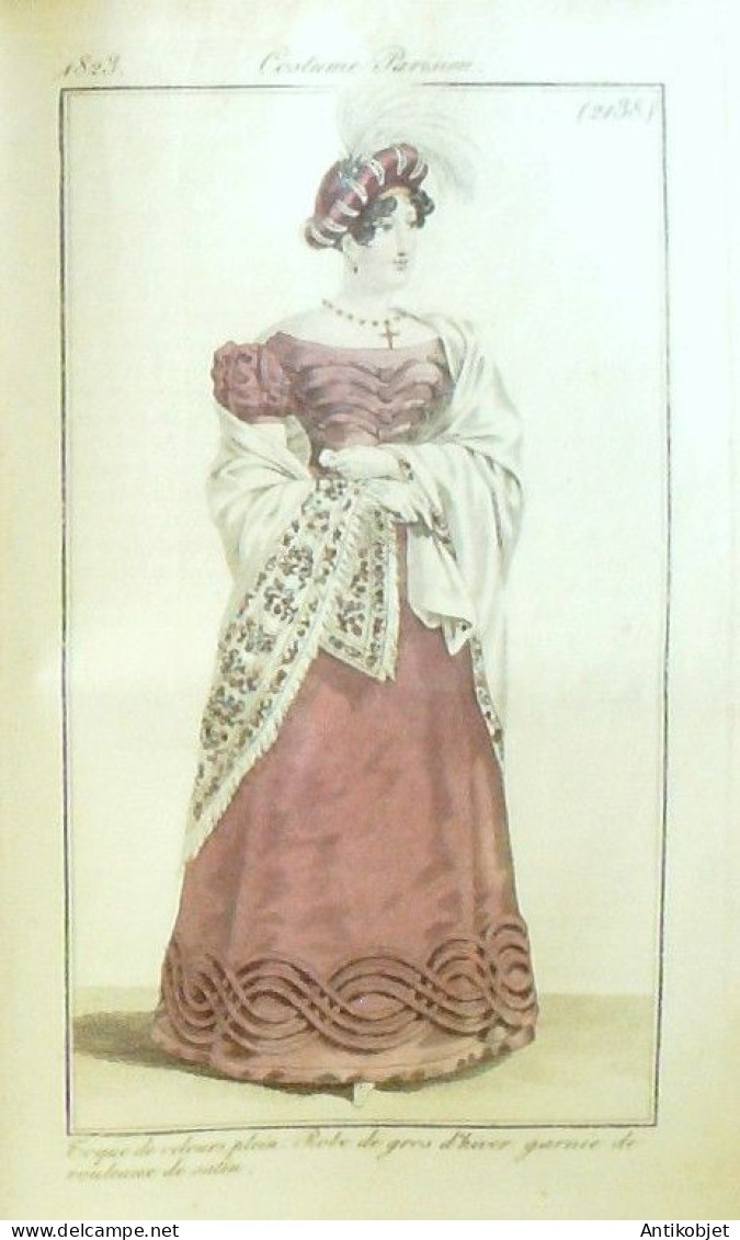 Journal Des Dames & Des Modes 1823 Costume Parisien Année Complète 84 Planches Aquarellées - Radierungen