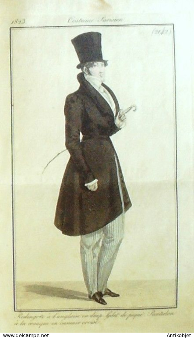 Journal des Dames & des Modes 1823 Costume Parisien Année complète 84 planches aquarellées