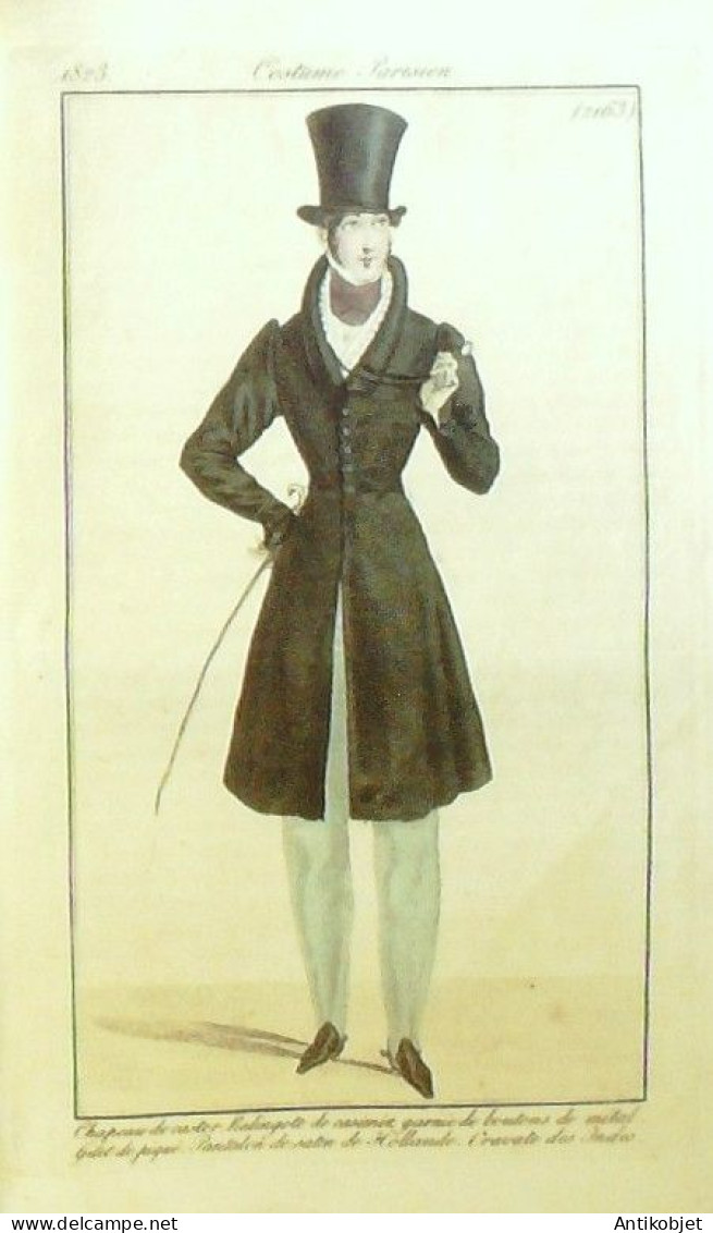 Journal des Dames & des Modes 1823 Costume Parisien Année complète 84 planches aquarellées