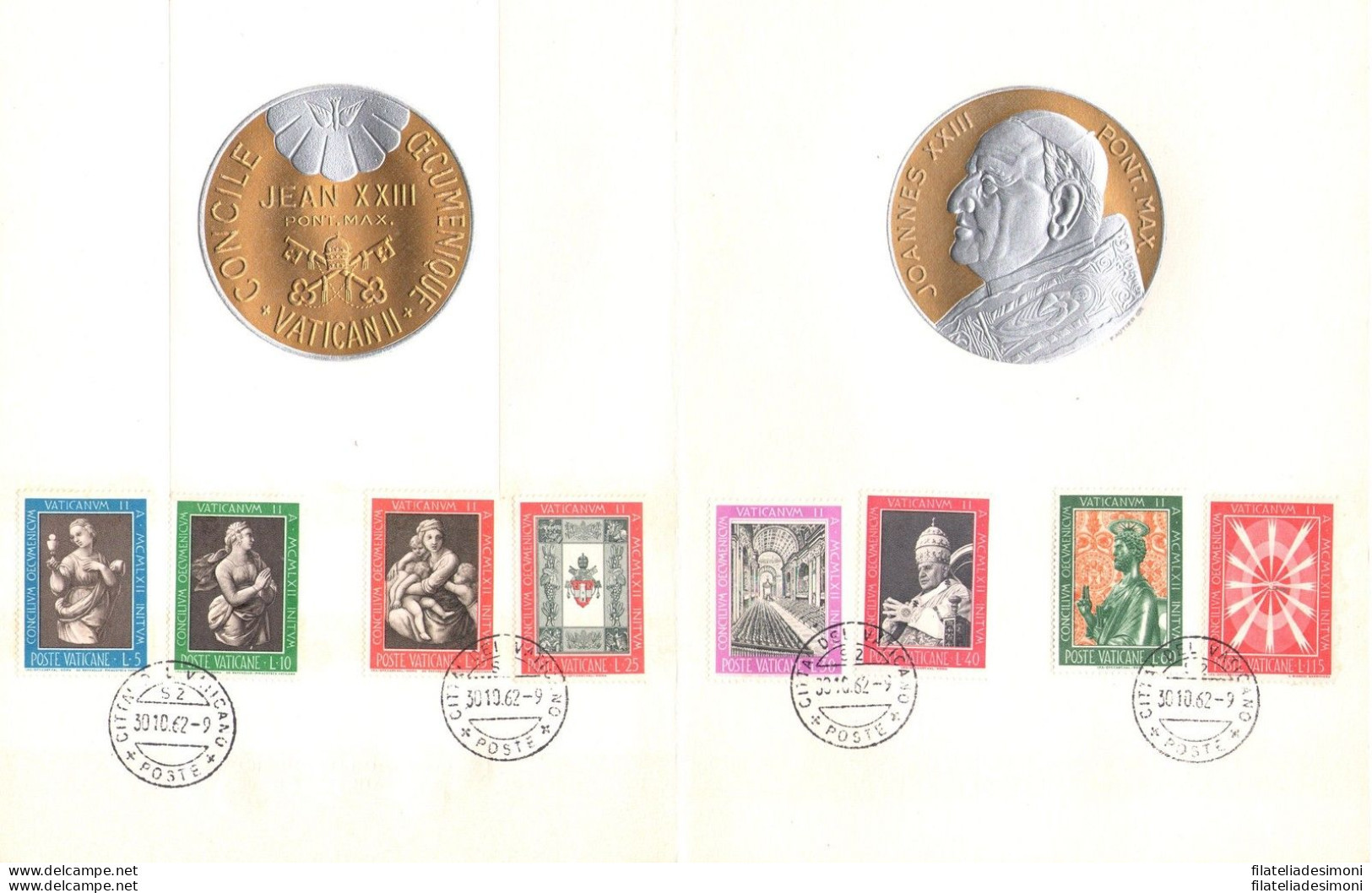 1962 Vaticano ,Concilio Ecumenico Vaticano II Cartoncino - FDC