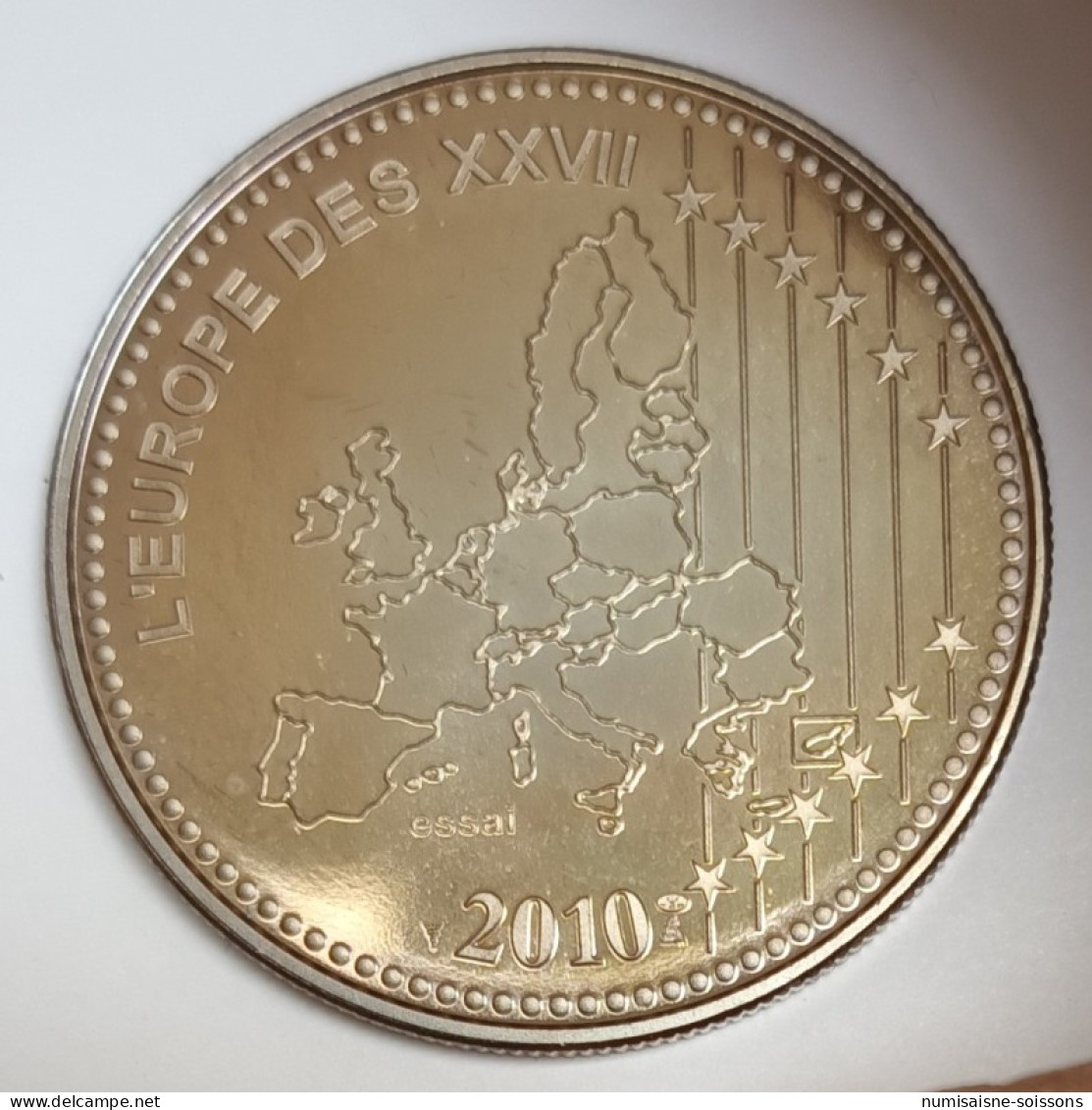 FRANCE - MÉDAILLE - L'EUROPE DES XXVII - 50 ANS DU NOUVEAU FRANC - 1960 - 2010 - BE - Autres & Non Classés