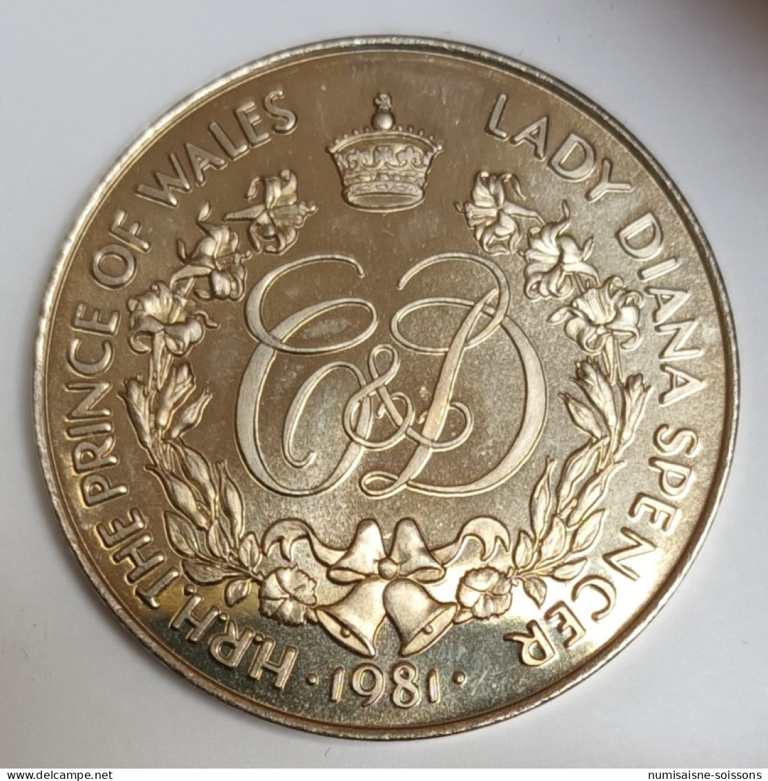 MÉDAILLE - MARIAGE DU PRINCE CHARLES ET LADY DIANA  - 29/07/1981 - BE - Sonstige & Ohne Zuordnung