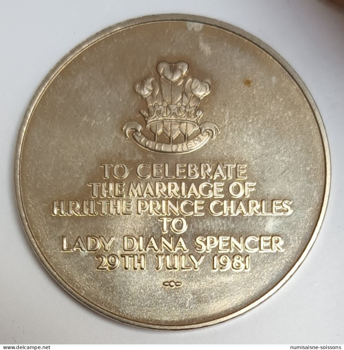 MÉDAILLE - MARIAGE DU PRINCE CHARLES ET LADY DIANA  - 29/07/1981 - BE - Other & Unclassified