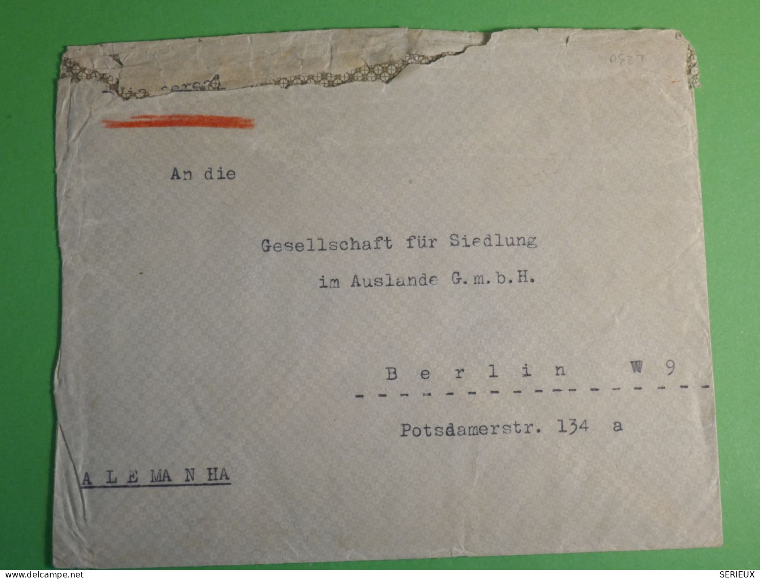 DN1 BRASIL LETTRE  1937 CURITIBA A BERLIN GERMANY   ++AFF. INTERESSANT +++ - Covers & Documents