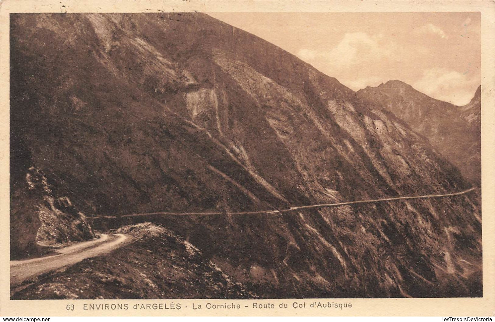 FRANCE - Environs D'Argeles - La Corniche - Route Du Col D'Aubisque - Vue D'ensemble - Carte Postale Ancienne - Argeles Sur Mer