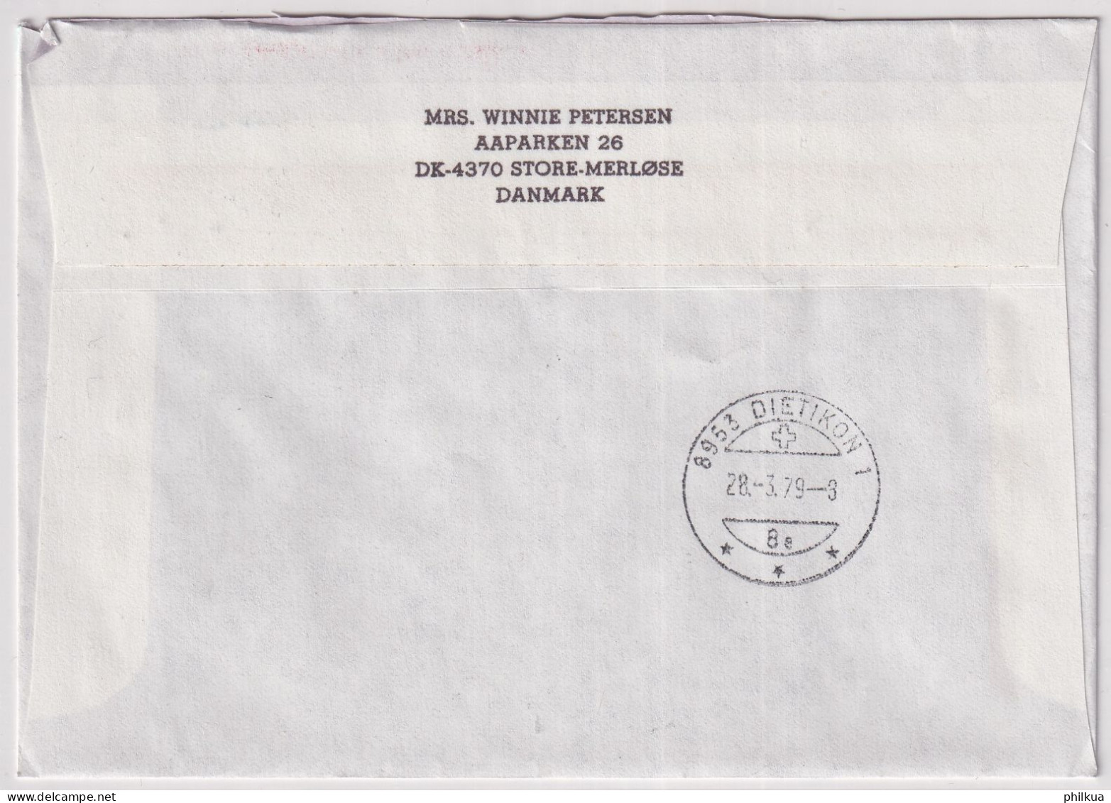 MiNr. 673-676 Dänemark 1978, 16. Nov. Seltene Pilze ++ R-Brief Gelaufen Ab Store-Merlose In Die Schweiz - Briefe U. Dokumente