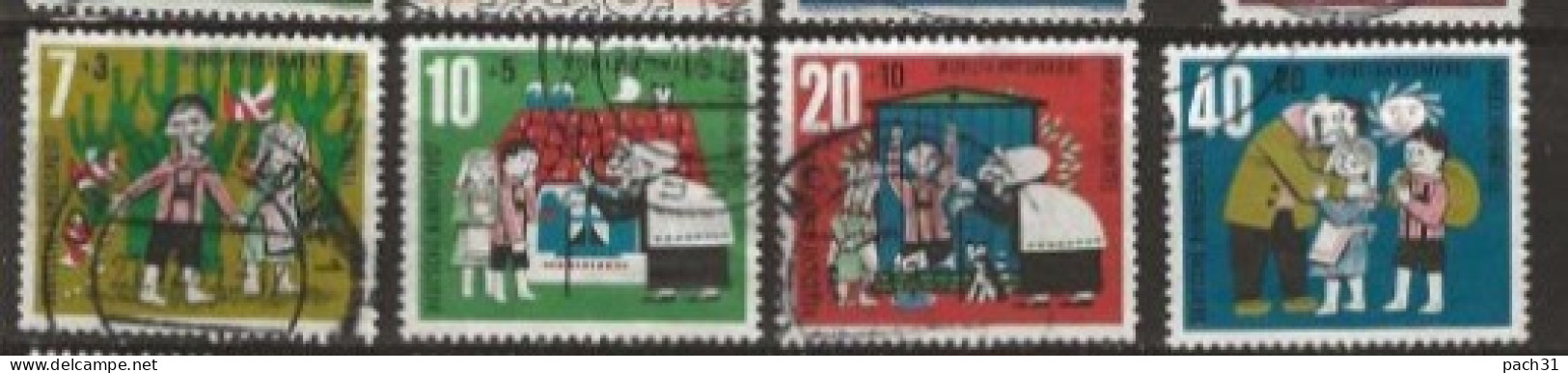 RFA N° YT  241à 244 Oblitérés 1961Hansel Et Gretel - Used Stamps
