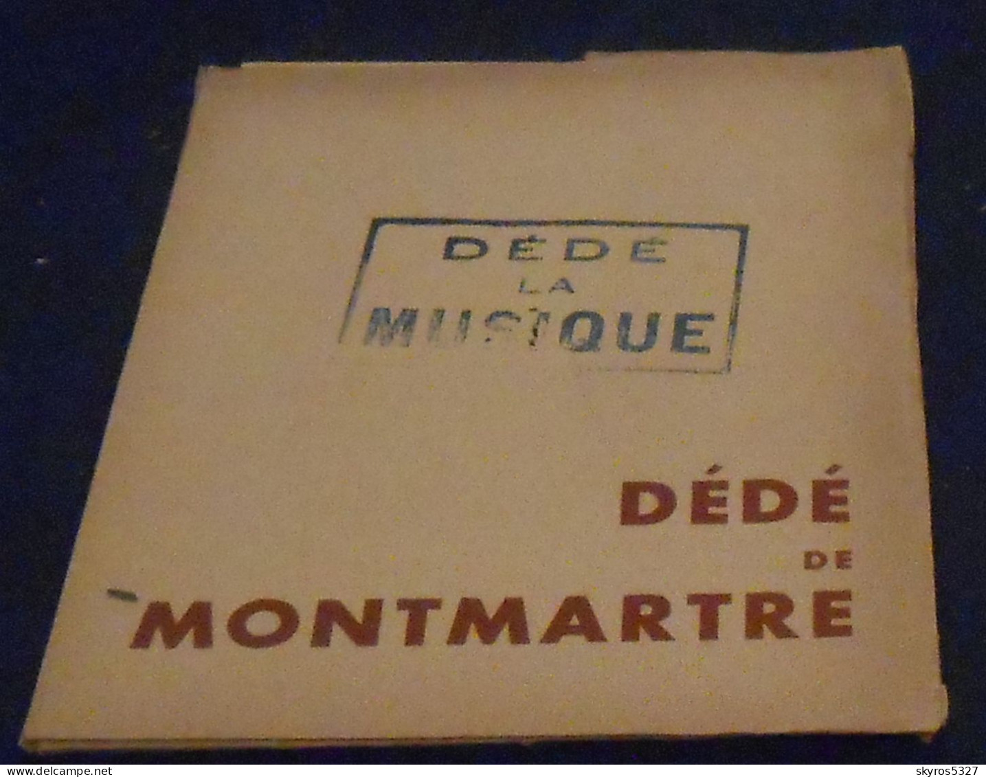 Dossier De Presse De Dédé La Musique (Dédé  De Montmartre) De André Berthomieu - Sonstige & Ohne Zuordnung