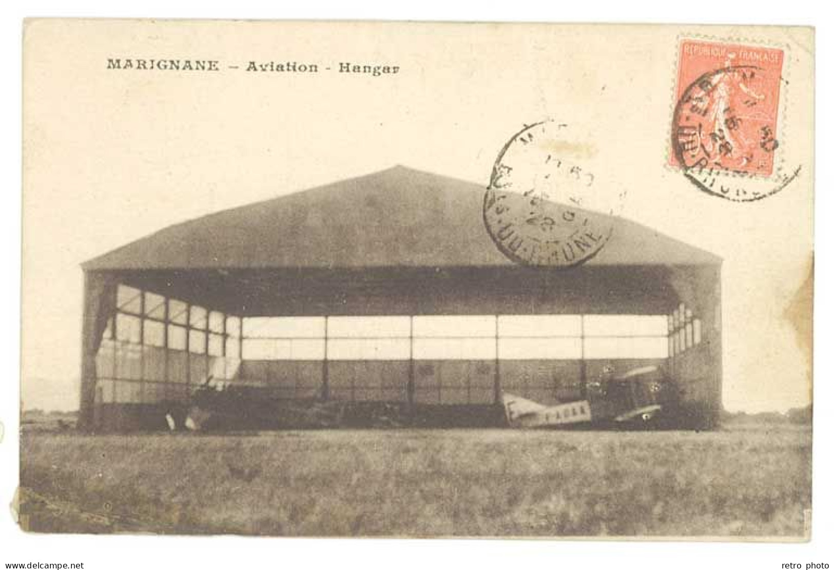 Cpa Marignane - Aviation - Hangar (état) - Marignane