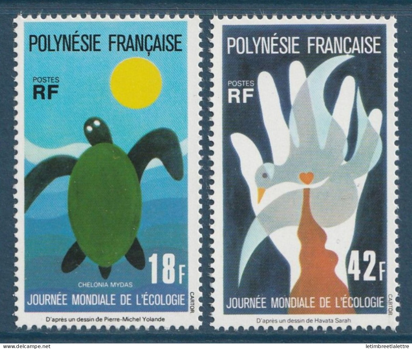 Polynésie - YT N° 108 Et 109 ** - Neuf Sans Charnière - 1976 - Unused Stamps