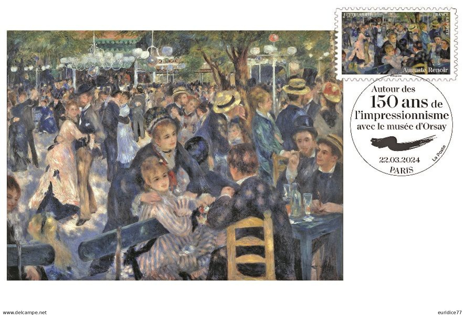 France 2024 - Musee D'orsay - Auguste Renoir Carte Maximum - 2020-…