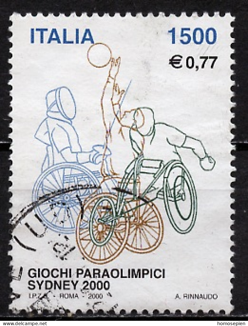 JO Sydney - Italie - Italy - Italien 2000 Y&T N°2457 - Michel N°2725 (o) - 0,77€ Jeux Paralympiques - Zomer 2000: Sydney - Paralympics