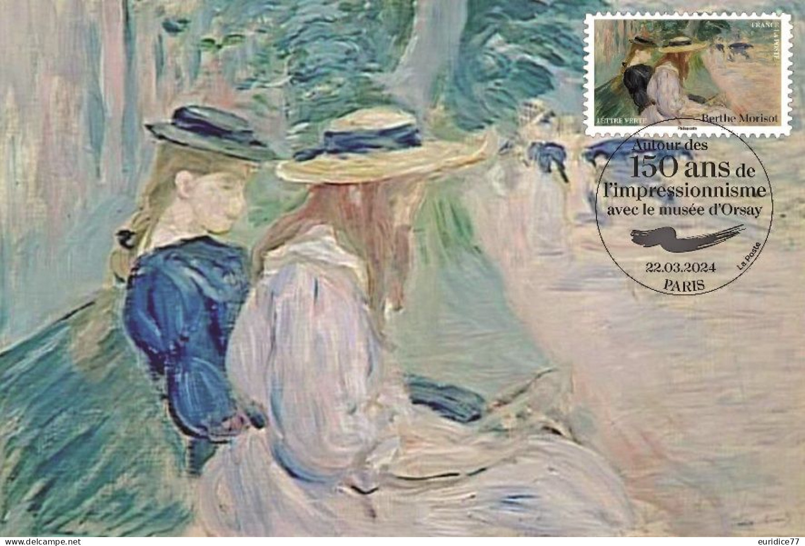 France 2024 - Musee D'orsay - Berthe Morisot Carte Maximum - 2020-…