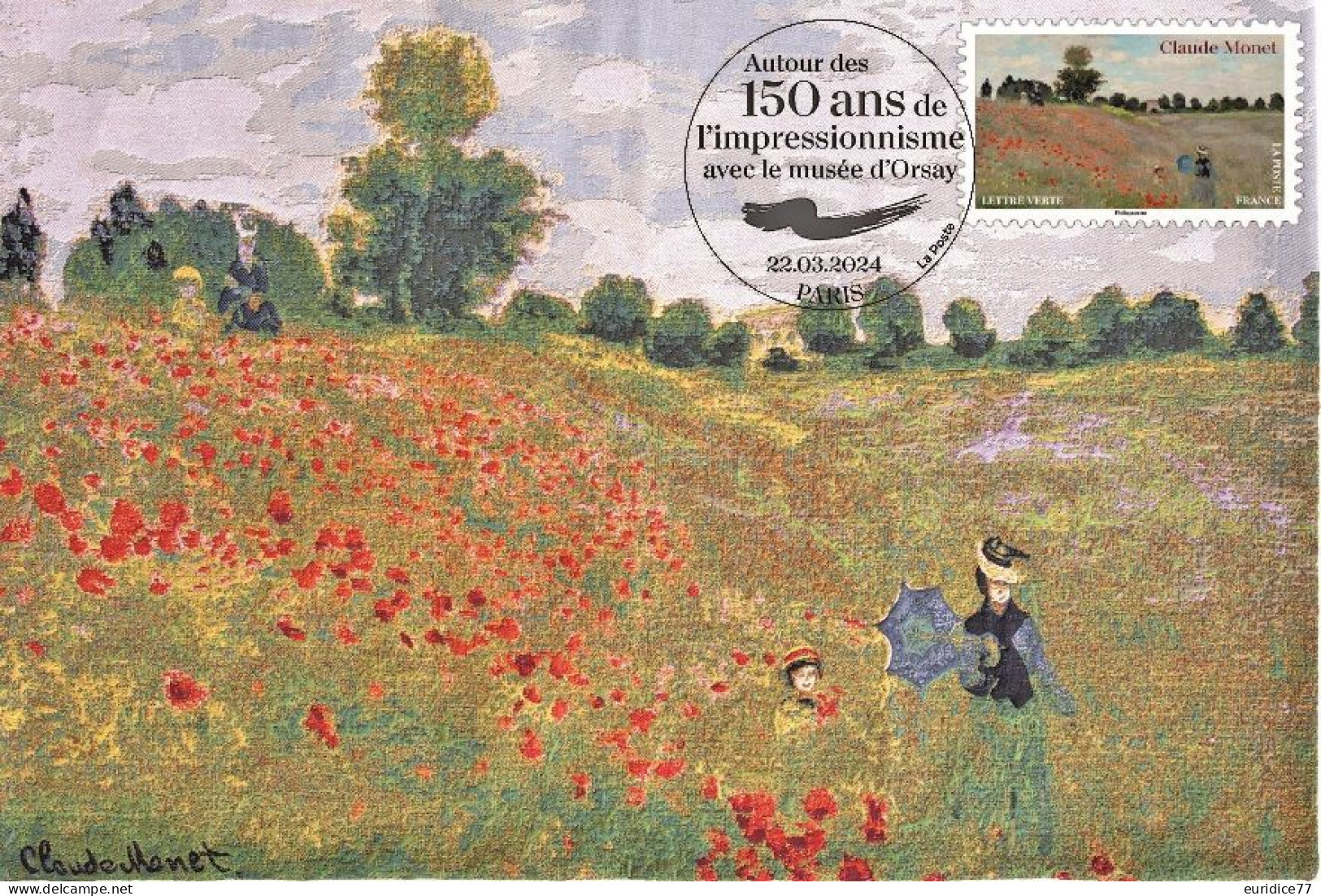 France 2024 - Musee D'orsay - Claude Monet Carte Maximum - 2020-…