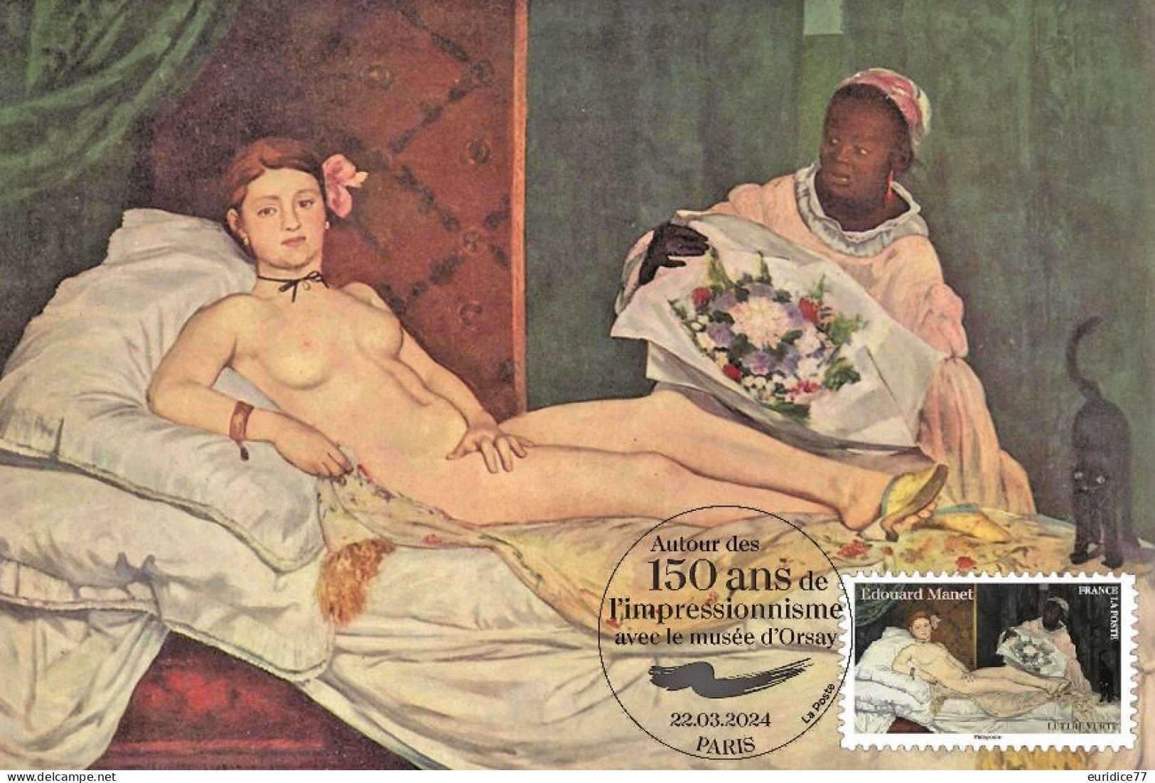 France 2024 - Musee D'orsay - Edouard Manet Carte Maximum - 2020-…