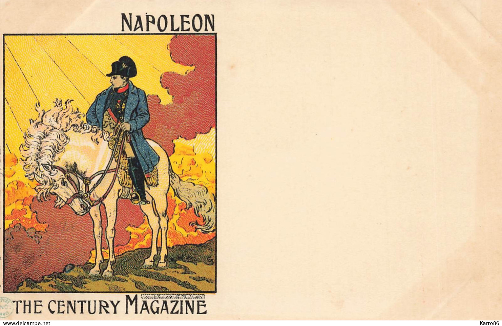 NAPOLEON * CPA Illustrateur Cinos * Art Nouveau Jugendstil * The Century Magazine * Dos 1900 * Histoire Napoléon - Geschichte