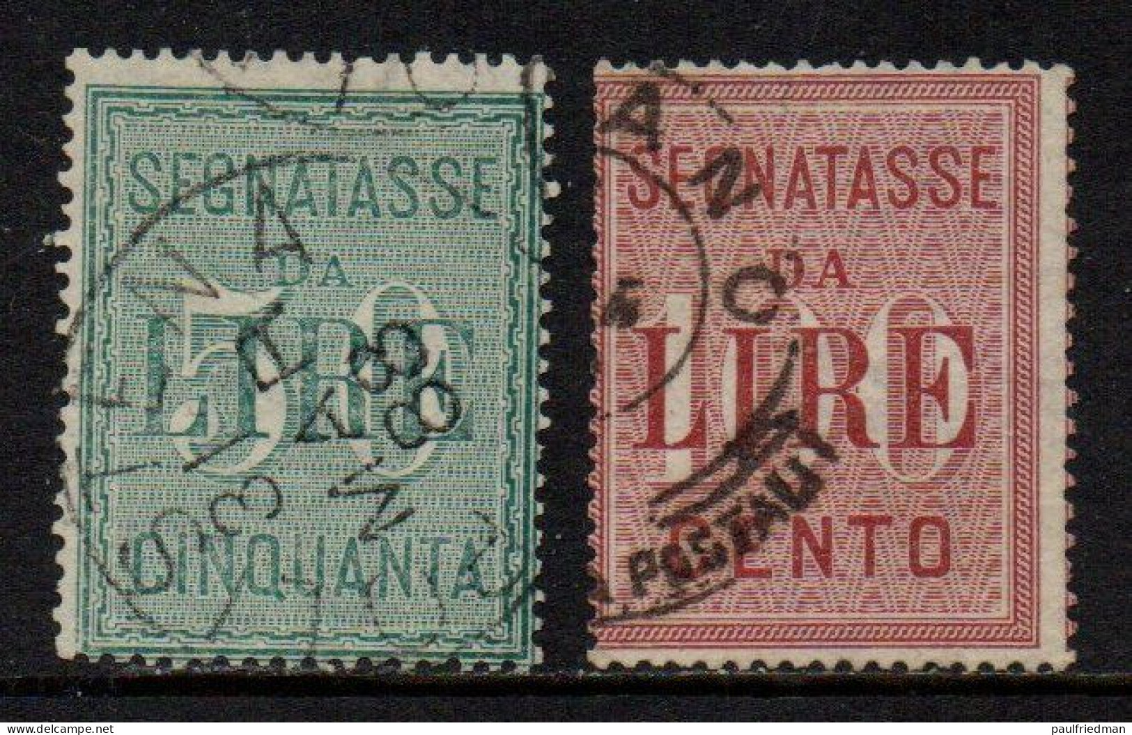 Regno 1884 - Segnatasse Cifra - Usati - Impuestos