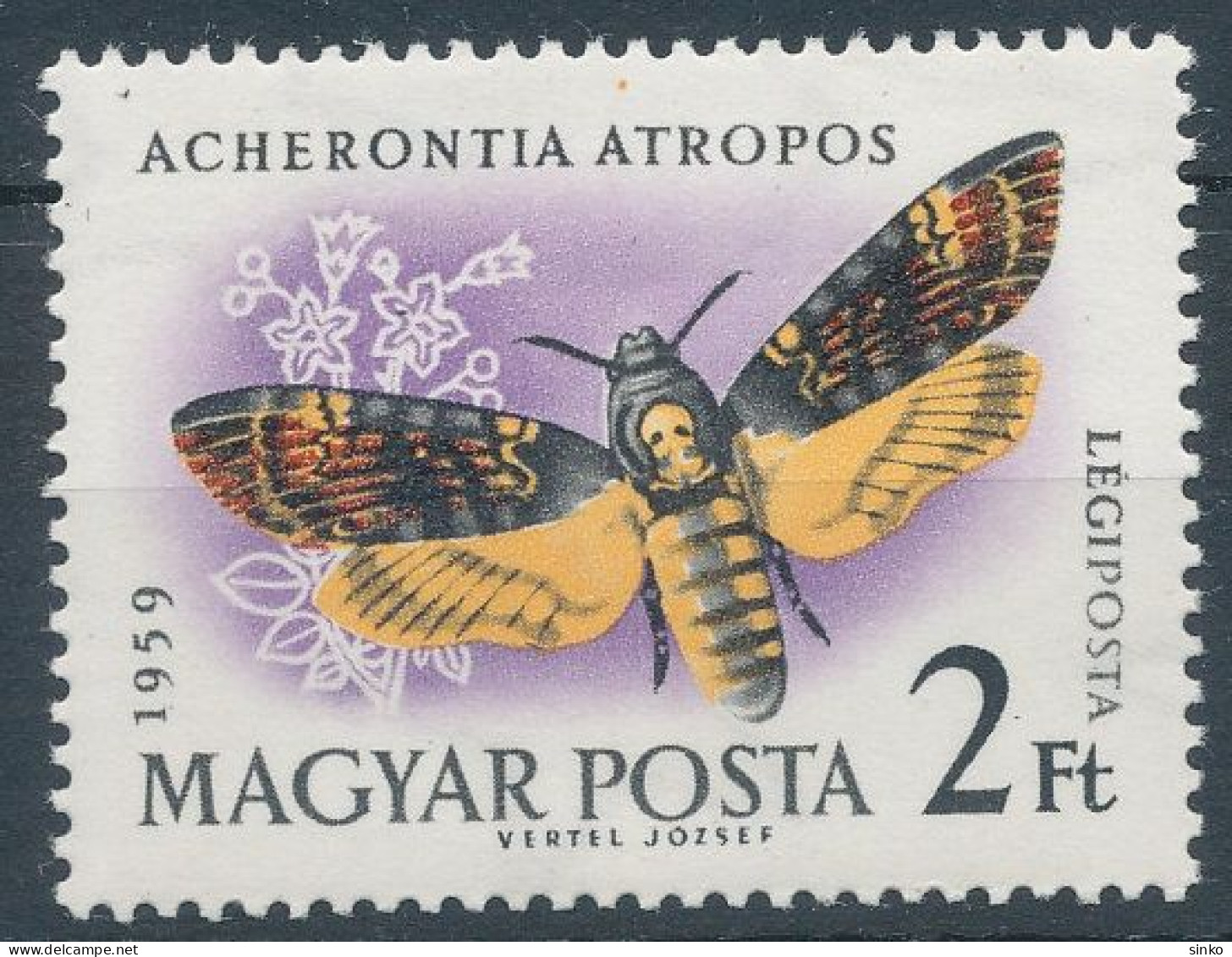 1959. Butterfly (I.) - L - Misprint - Plaatfouten En Curiosa