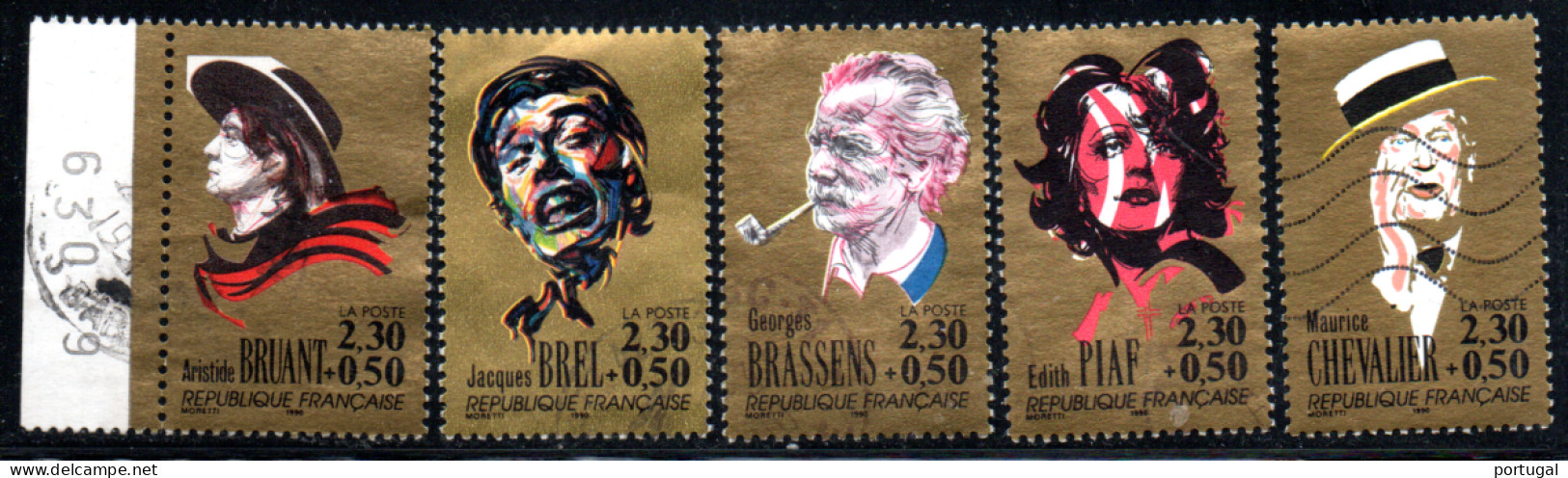 N°2649,50,52,53,54 - 1990 - Gebraucht