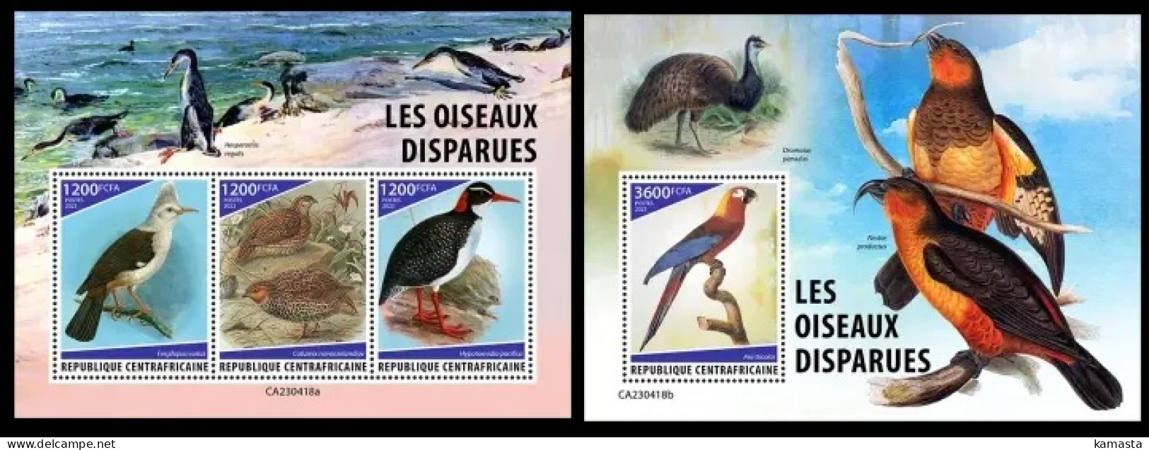 Central Africa 2023 Extinct Birds. (418) OFFICIAL ISSUE - Prehistóricos